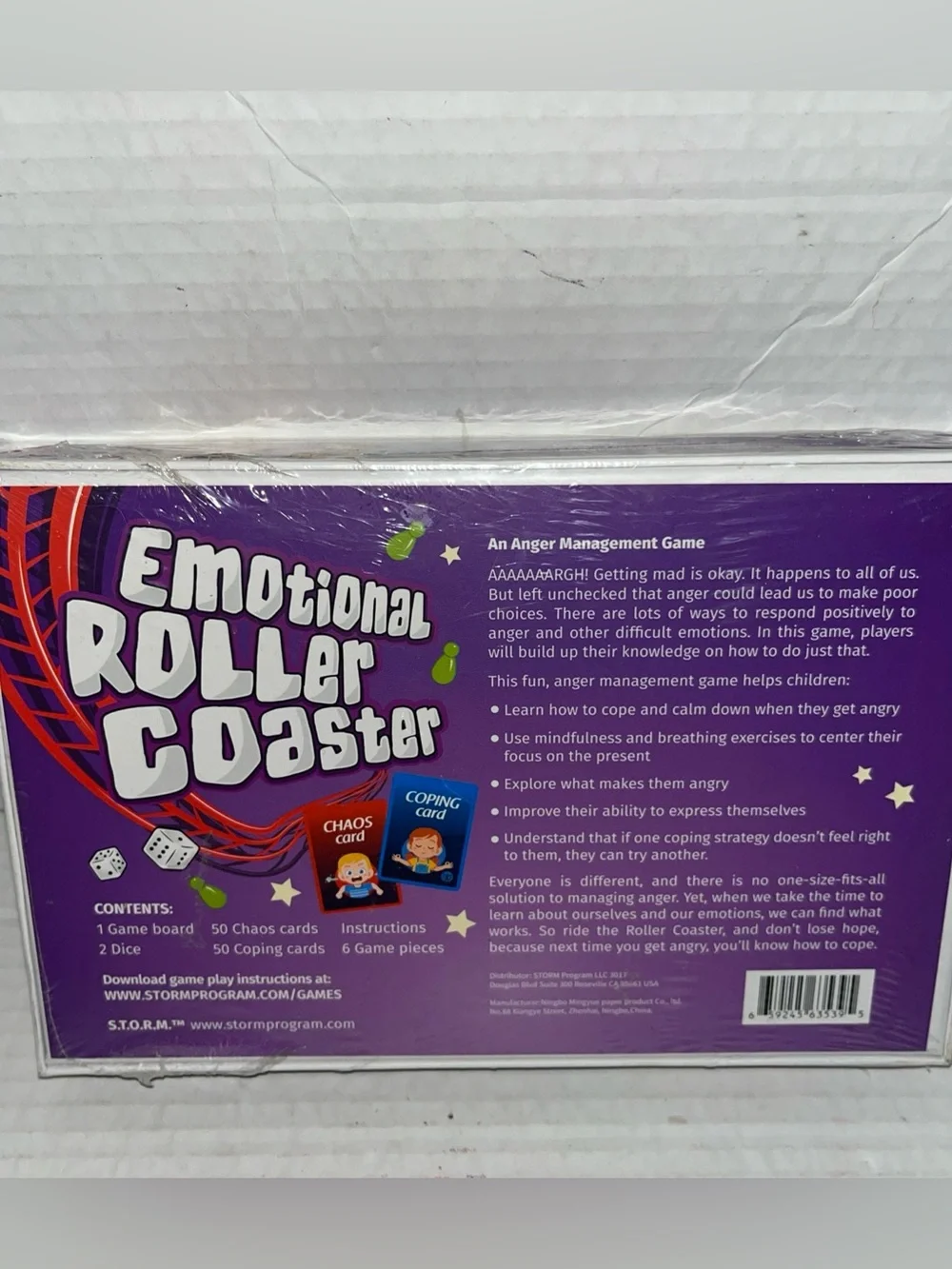 Emotional Rollercoaster: Help Kids Understand/Manage Anger & Emotions Board Game